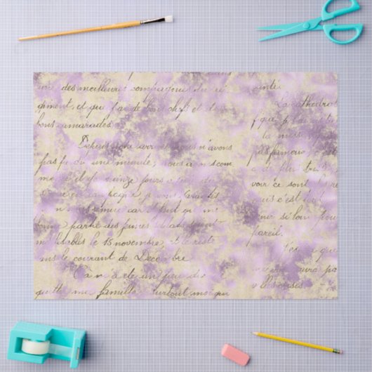 Ephemera Lavendar Paper Series Design 4 Tissuepapier (Craft)