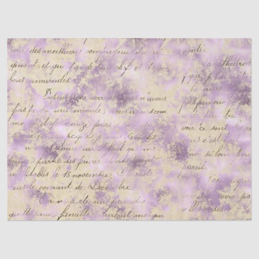 Ephemera Lavendar Paper Series Design 4 Tissuepapier (Voorkant)