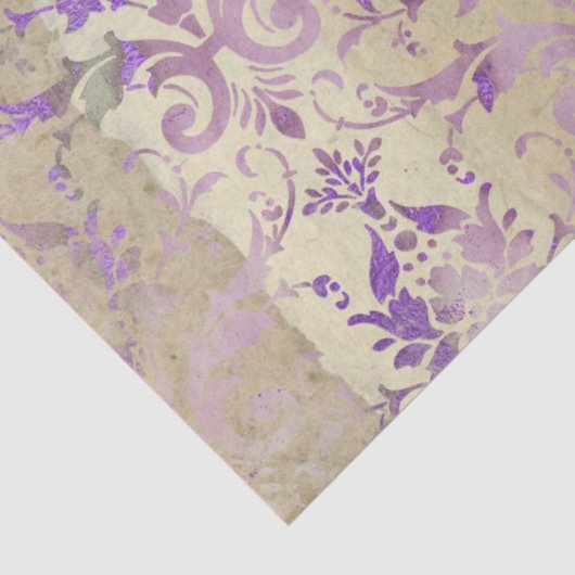 Ephemera Lavendar Paper Series Design 6 Tissuepapier (Detail)