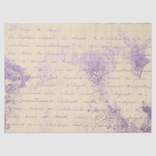 Ephemera Lavendar Paper Series Design 8 Tissuepapier (Voorkant)