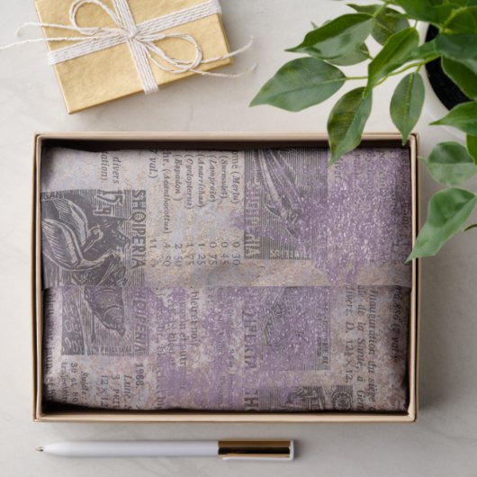 Ephemera Lavendar Papierserie Design 15 Tissuepapier (Geschenk)