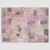 Ephemera Lavendar Papierserie Design 15 Tissuepapier (Voorkant)