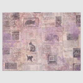 Ephemera Lavendar Papierserie Design 15 Tissuepapier