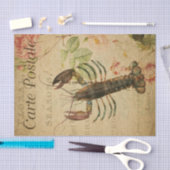 Ephemera Lobster Schilderroze rozen ontkoppeling Tissuepapier (Craft)