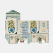  Ephemera met bloemenontwerp Bedankdoosjes (Uitgevouwen)