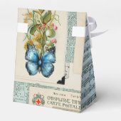  Ephemera met bloemenontwerp Bedankdoosjes (Achterkant)