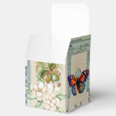 Ephemera met bloemenontwerp Bedankdoosjes (Geopend)