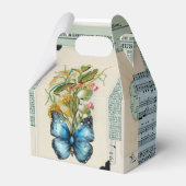  Ephemera met bloemenontwerp Bedankdoosjes (Achterkant)