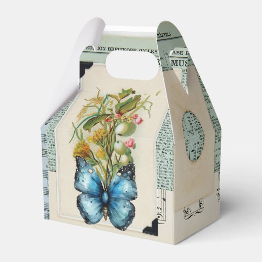  Ephemera met bloemenontwerp Bedankdoosjes (Voorkant Zijde)