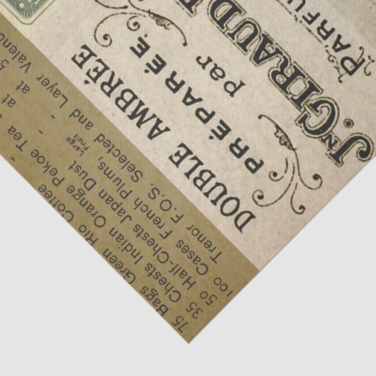  Ephemera Moths and Floral Decoupage Tissuepapier (Detail)