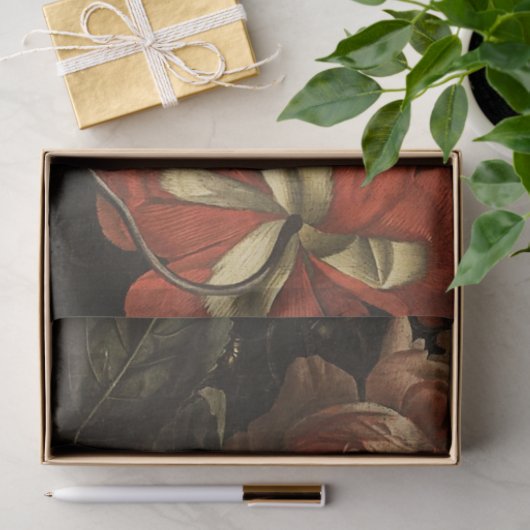  Ephemera ontkoppeling Antiek Floral Tissuepapier (Geschenk)