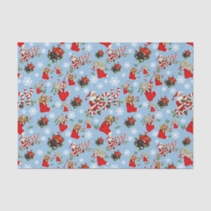  ephemera-ontkoppeling Santa Claus Holiday Tissuepapier