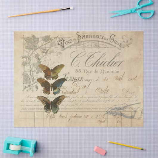 Ephemera-ontkoppelingstok Tissuepapier (Craft)