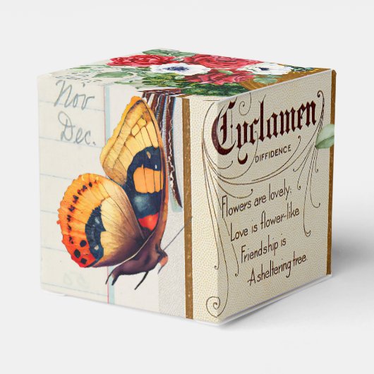 Ephemera ontwerp met initiaal H Bedankdoosjes (Achterkant)