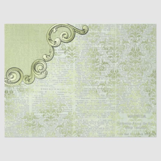 Ephemera  Ontwerp van de Papierreeks 8 Tissuepapier (Voorkant)