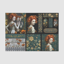 Ephemera Poetic Gothic Motifs Tissuepapier