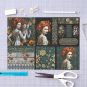 Ephemera Poetic Gothic Motifs Tissuepapier (Craft)