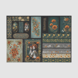 Ephemera Poetic Gothic Motifs Tissuepapier