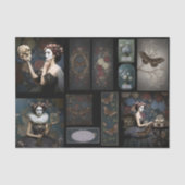 Ephemera Poetic Gothic Motifs Tissuepapier (Voorkant)