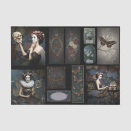 Ephemera Poetic Gothic Motifs Tissuepapier