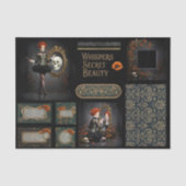 Ephemera Poetic Gothic Motifs Tissuepapier (Voorkant)
