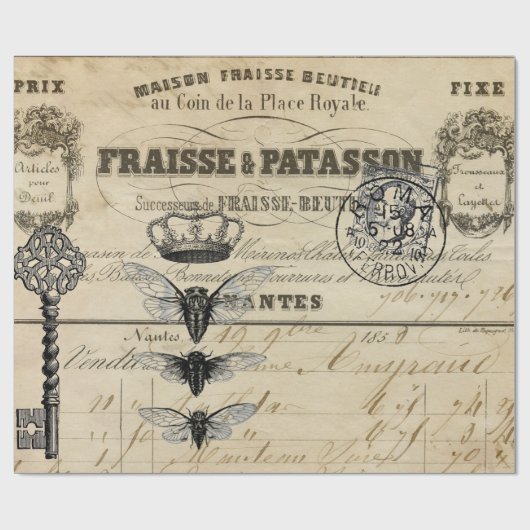 Ephemera Poster ontkoppeling Cadeaupapier (Vlak)