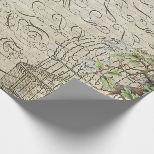 Ephemera Red Bird Decoupage 60lb papier (Hoek)