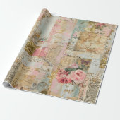  Ephemera: Roos Dromen Cadeaupapier (Uitgerold)