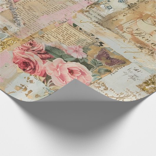  Ephemera: Roos Dromen Cadeaupapier (Hoek)