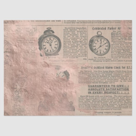 Ephemera Roos Gold Paper Series Design 14 Tissuepapier (Voorkant)