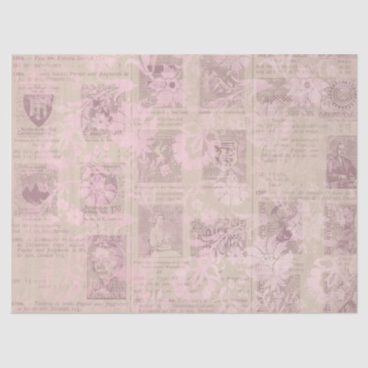 Ephemera roze papier serie ontwerp 11 (Voorkant)