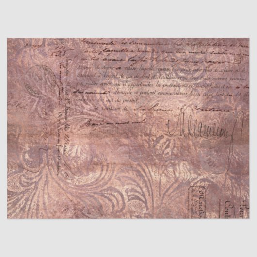 Ephemera Roze Papierserie Design 12 Tissuepapier (Voorkant)