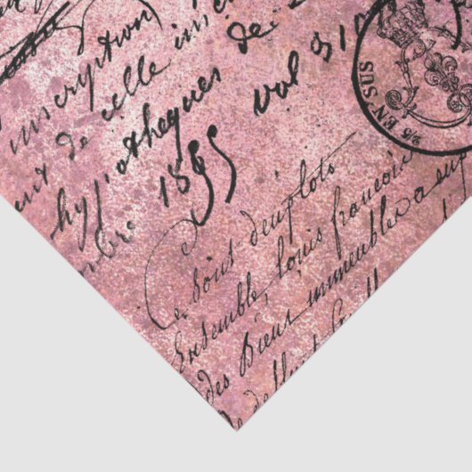 Ephemera Roze Papierserie Design 16 Tissuepapier (Detail)