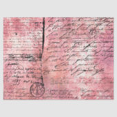 Ephemera Roze Papierserie Design 16 Tissuepapier (Voorkant)