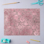 Ephemera Roze Papierserie Design 18 Tissuepapier (Craft)