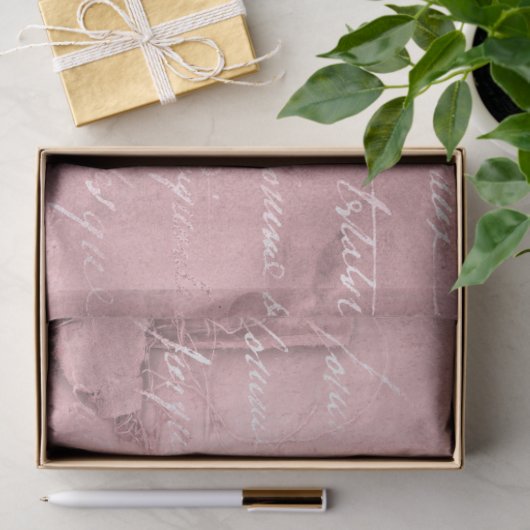 Ephemera Roze Papierserie Design 19 Tissuepapier (Geschenk)