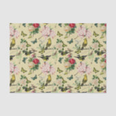 Ephemera-Rozen Butterflies en vogelpatroon Tissuepapier (Voorkant)