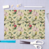  Ephemera-Rozen Butterflies en vogelpatroon Tissuepapier (Craft)