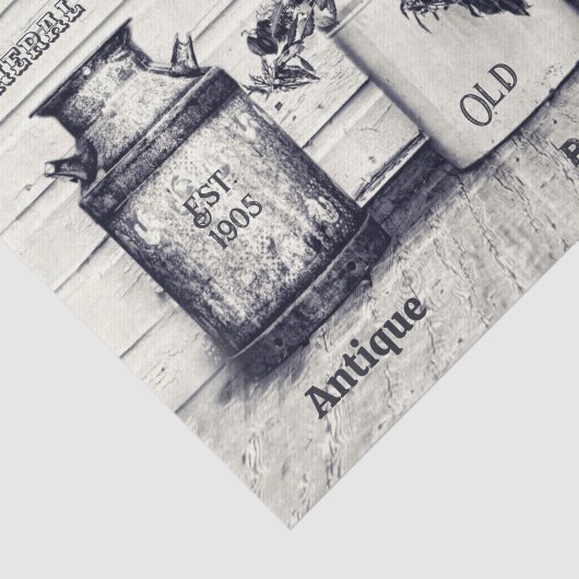 Ephemera Rustic Land Jugs Tissuepapier (Detail)