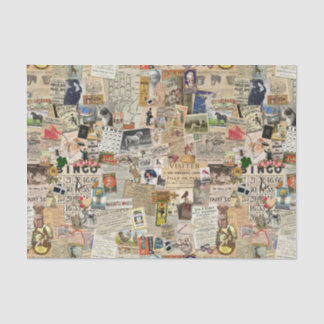 Ephemera Scatter Decoupage of collage paper Tissuepapier