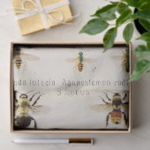  Ephemera Script Bee Decoupage Tissuepapier (Geschenk)