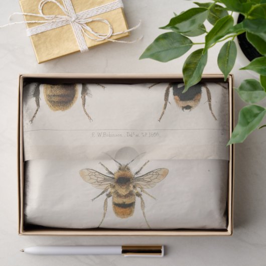 Ephemera Script Bee Decoupage Tissuepapier (Geschenk)