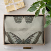 Ephemera Script Blue Butterfly Decoupage Tissuepapier (Geschenk)
