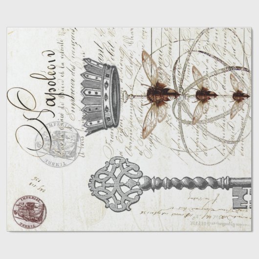 Ephemera Script Wrapping Paper Cadeaupapier (Vlak)