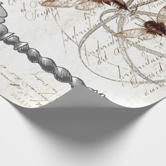 Ephemera Script Wrapping Paper Cadeaupapier (Hoek)