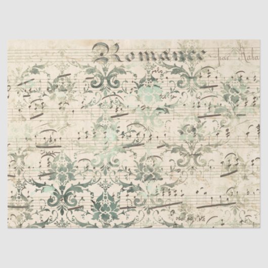 Ephemera Sepia Paper Series Design 12 Tissuepapier (Voorkant)