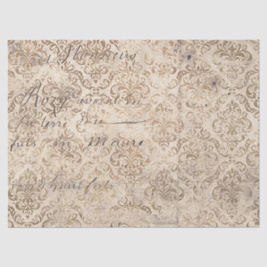 Ephemera Sepia Paper Series Design 17 Tissuepapier (Voorkant)