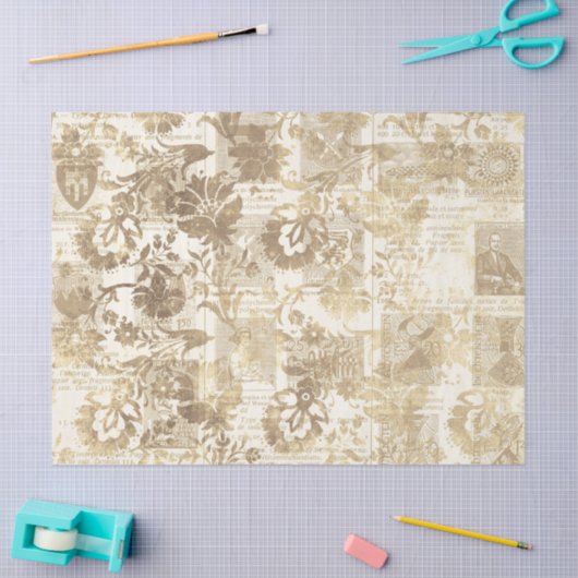 Ephemera Sepia Paper Series Design 3 Tissuepapier (Craft)