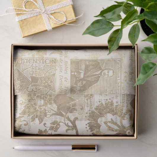 Ephemera Sepia Paper Series Design 3 Tissuepapier (Geschenk)