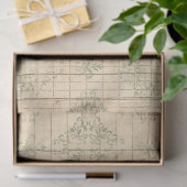 Ephemera Sepia Paper Series ontwerp 7 Tissuepapier (Geschenk)